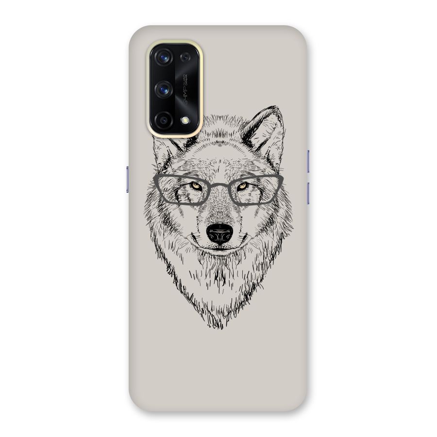 Nerdy Wolf Glass Back Case for Realme X7 Pro