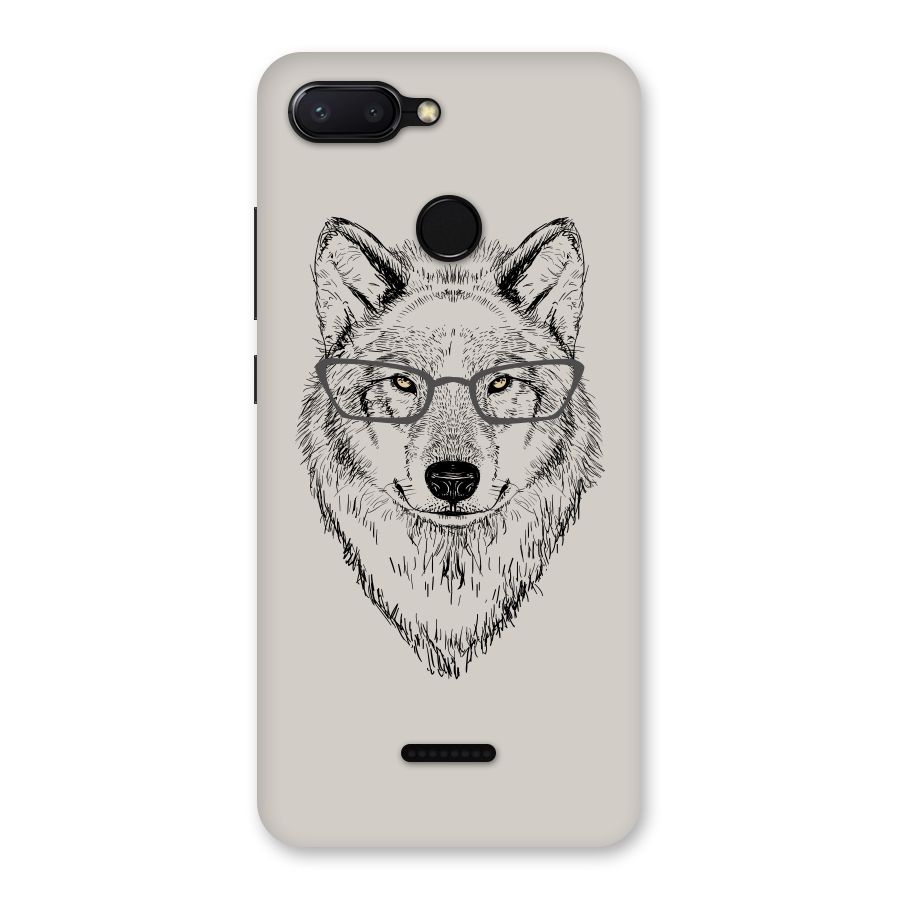 Nerdy Wolf Back Case for Redmi 6