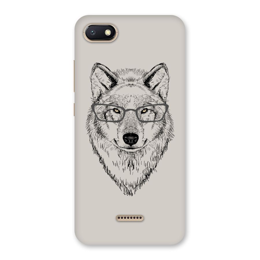 Nerdy Wolf Back Case for Redmi 6A