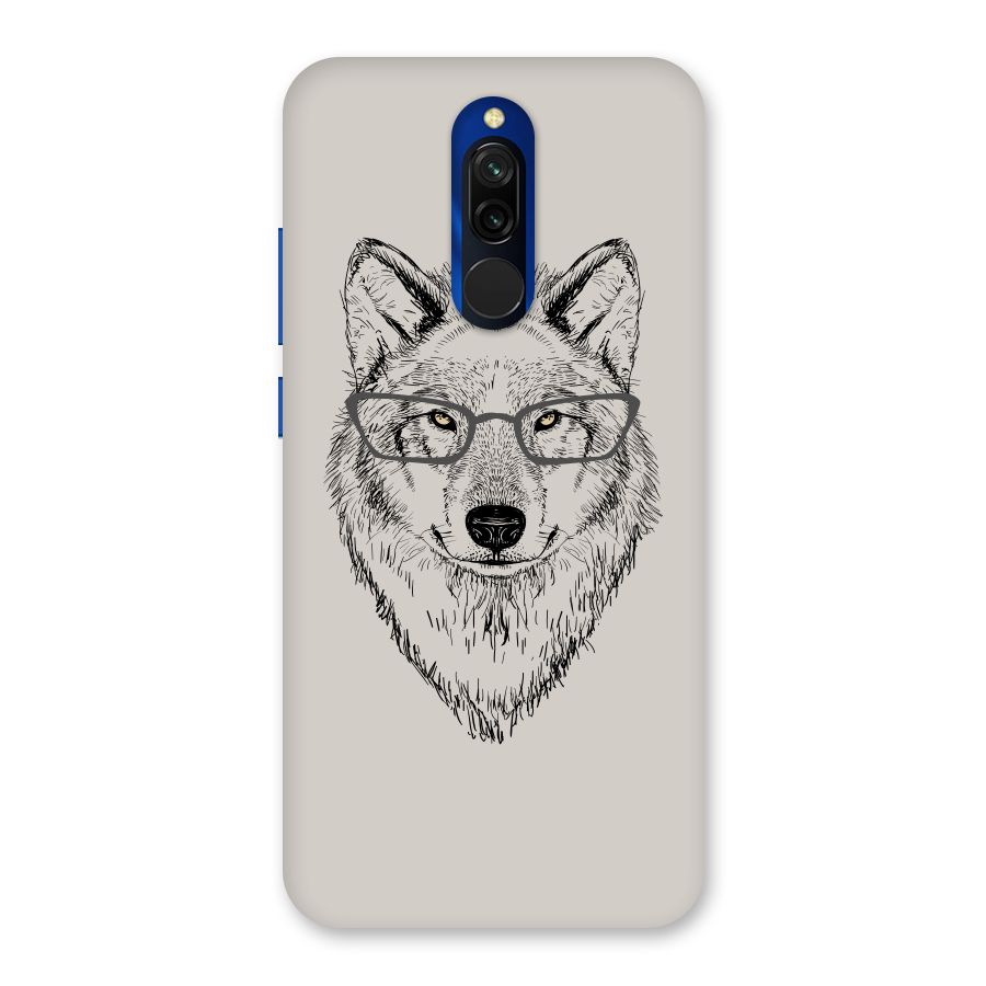Nerdy Wolf Back Case for Redmi 8