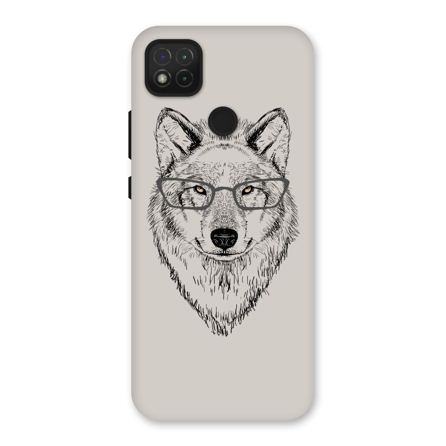 Nerdy Wolf Back Case for Redmi 9