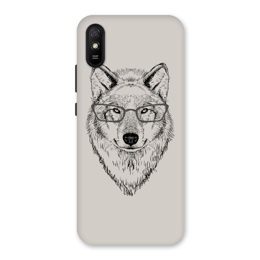 Nerdy Wolf Back Case for Redmi 9A