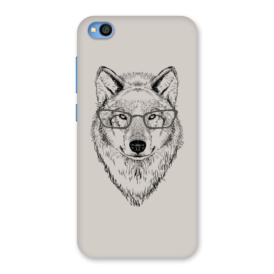 Nerdy Wolf Back Case for Redmi Go