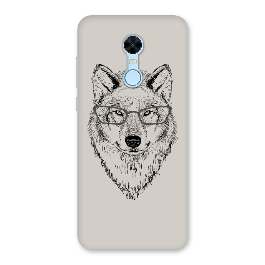 Nerdy Wolf Back Case for Redmi Note 5