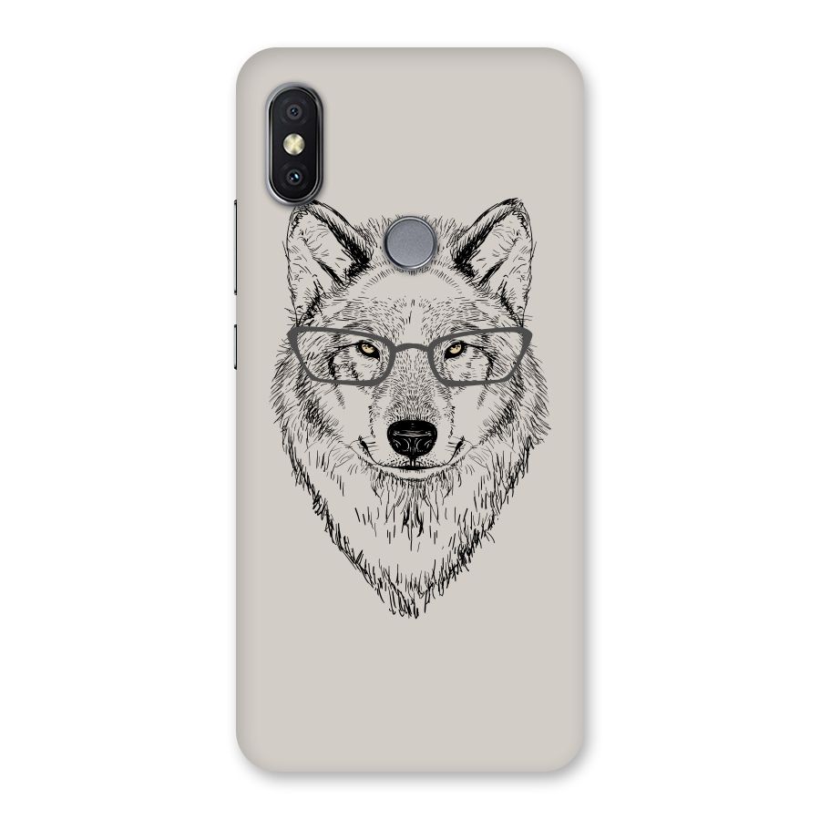 Nerdy Wolf Back Case for Redmi Y2