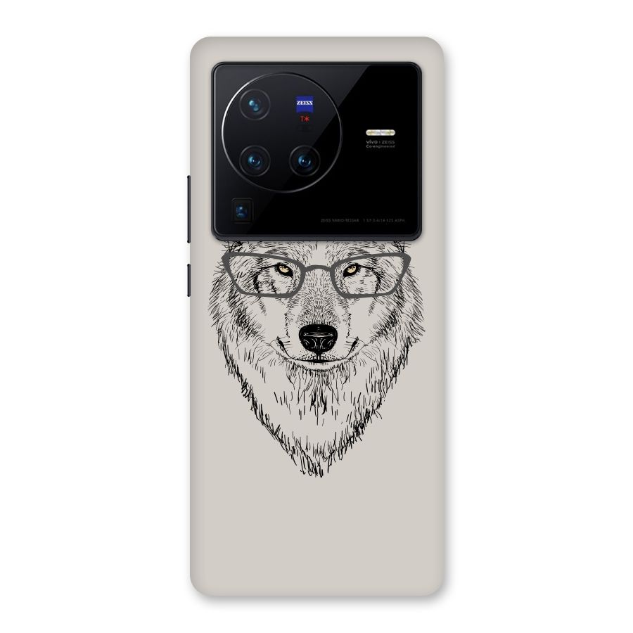 Nerdy Wolf Back Case for Vivo X80 Pro