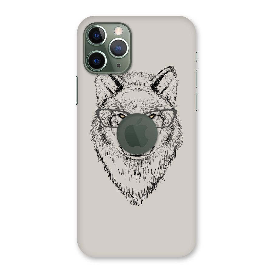 Nerdy Wolf Back Case for iPhone 11 Pro Logo  Cut