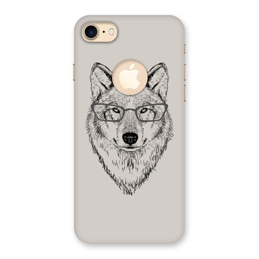 Nerdy Wolf Back Case for iPhone 7 Logo Cut