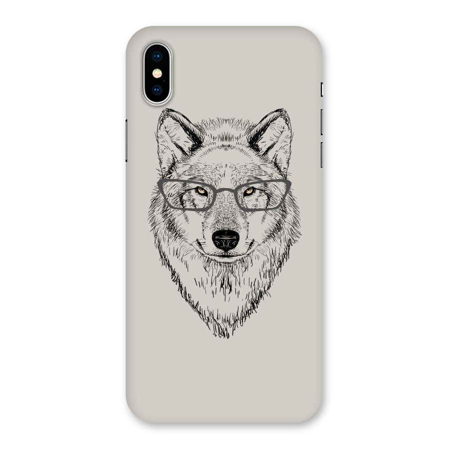 Nerdy Wolf Back Case for iPhone XS
