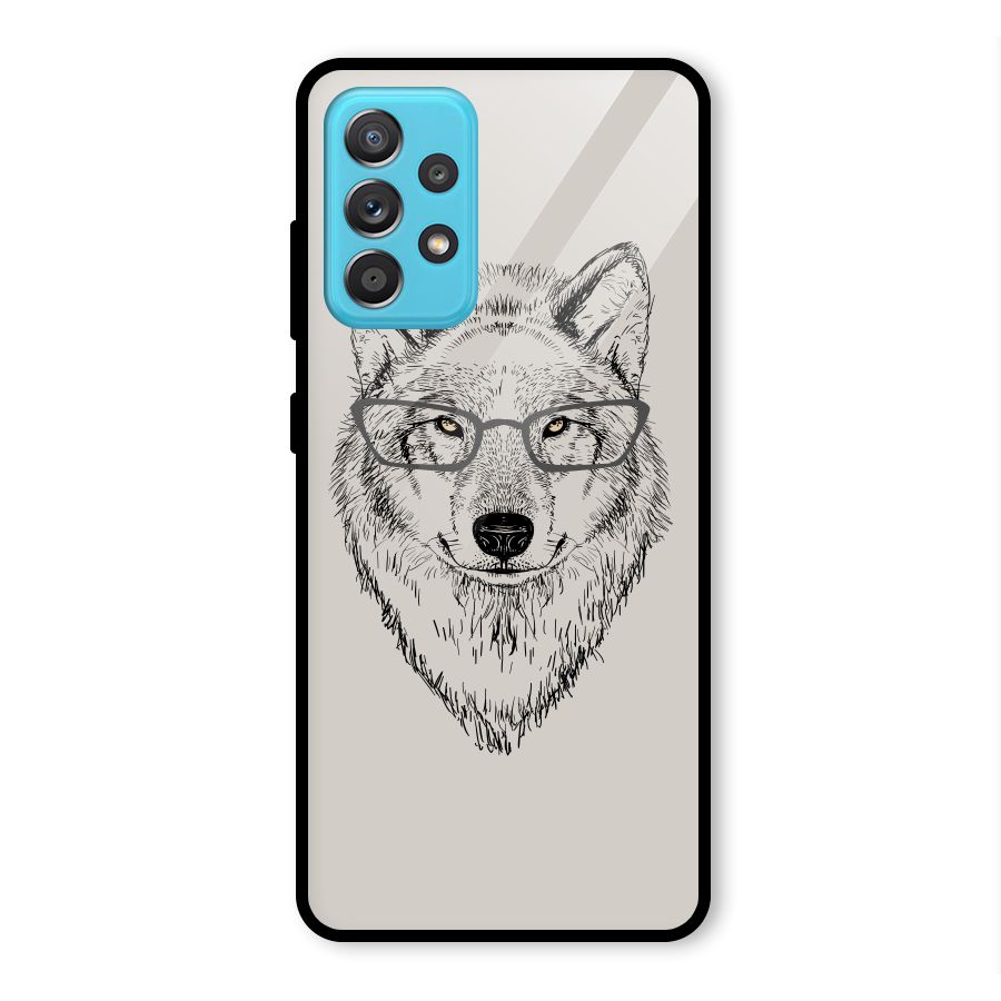 Nerdy Wolf Glass Back Case for Galaxy A52