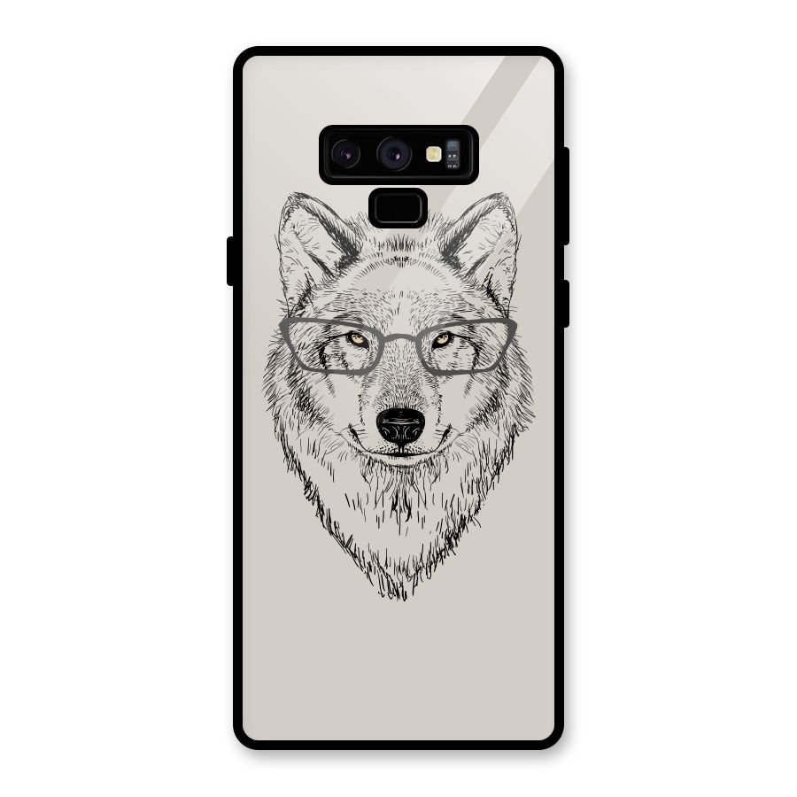 Nerdy Wolf Glass Back Case for Galaxy Note 9