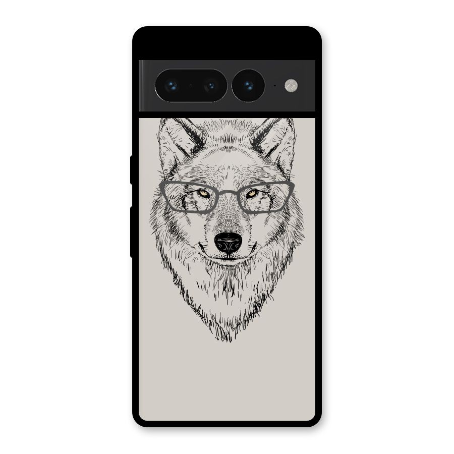 Nerdy Wolf Glass Back Case for Google Pixel 7 Pro