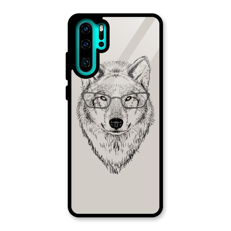 Nerdy Wolf Glass Back Case for Huawei P30 Pro
