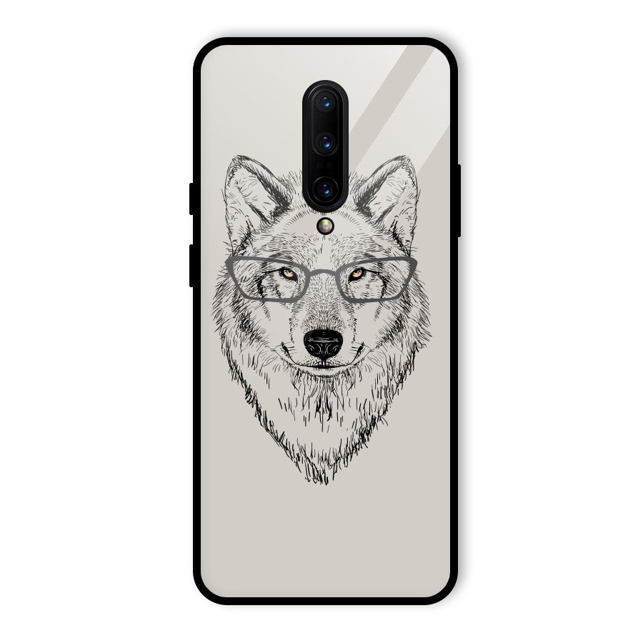 Nerdy Wolf Glass Back Case for OnePlus 7 Pro