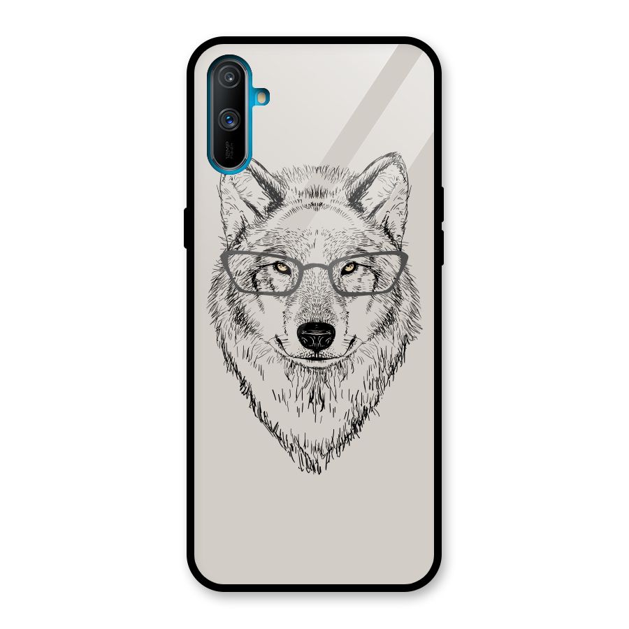 Nerdy Wolf Glass Back Case for Realme C3