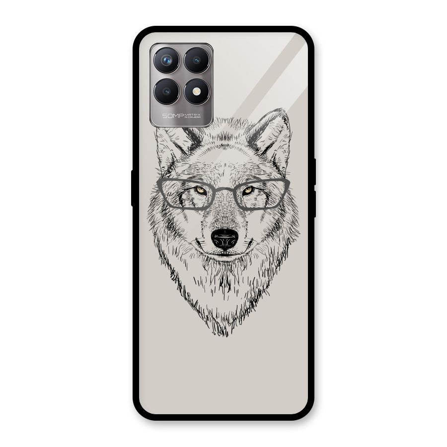 Nerdy Wolf Glass Back Case for Realme Narzo 50