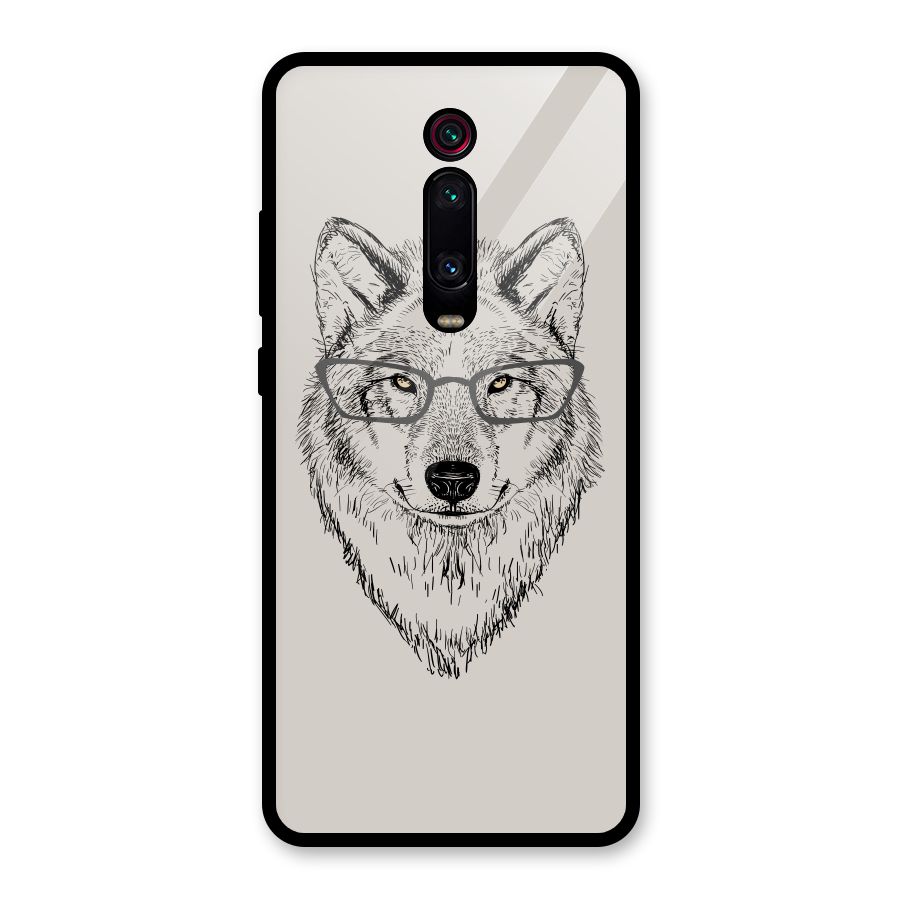 Nerdy Wolf Glass Back Case for Redmi K20