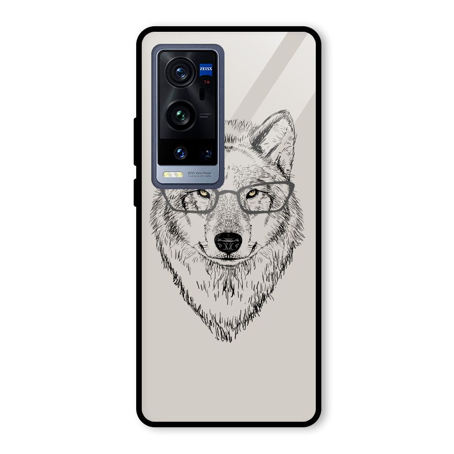 Nerdy Wolf Glass Back Case for Vivo X60 Pro Plus