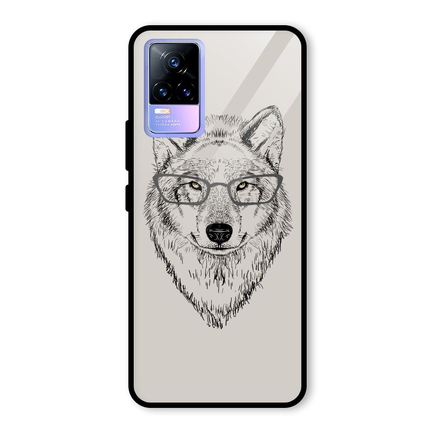 Nerdy Wolf Glass Back Case for Vivo Y73
