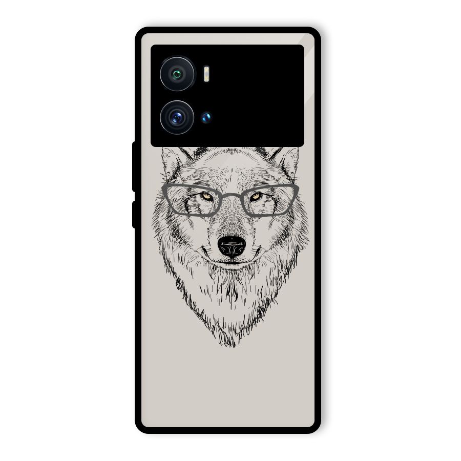Nerdy Wolf Glass Back Case for Vivo iQOO 9 Pro