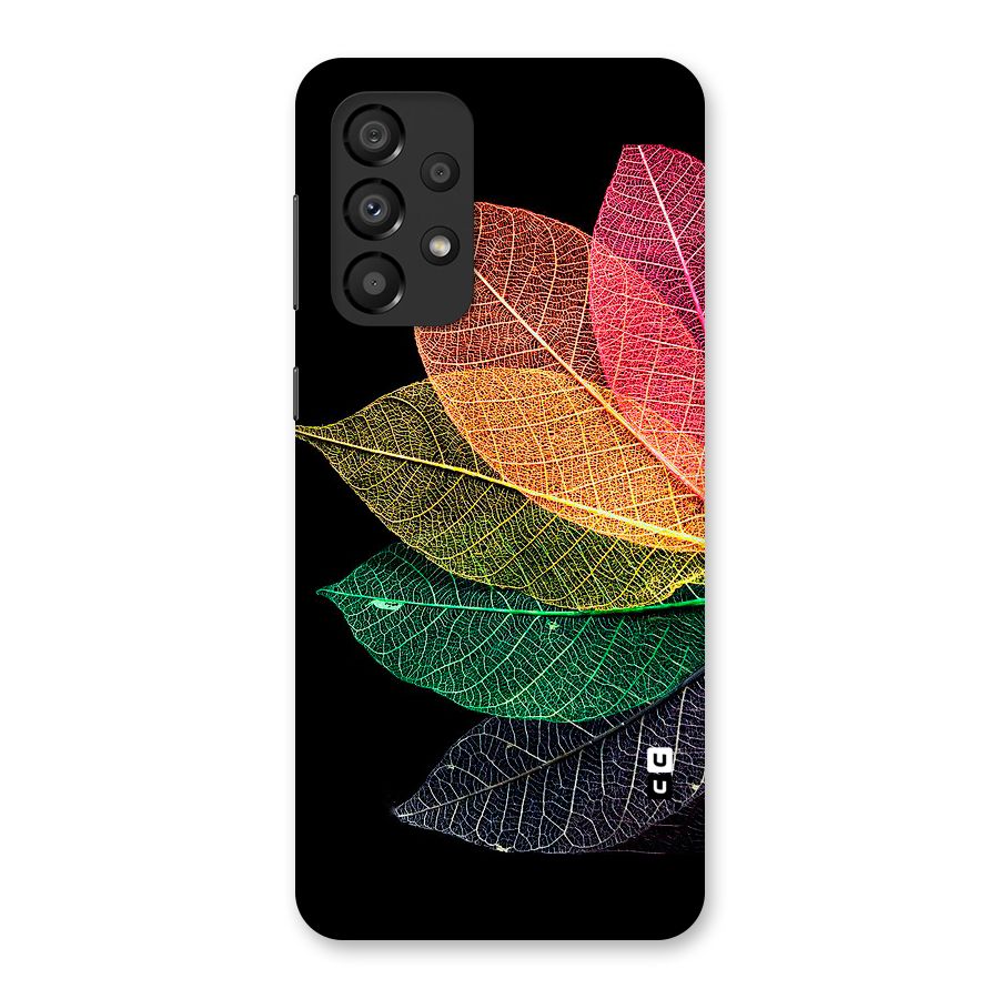 Net Leaf Color Design Back Case for Galaxy A33 5G