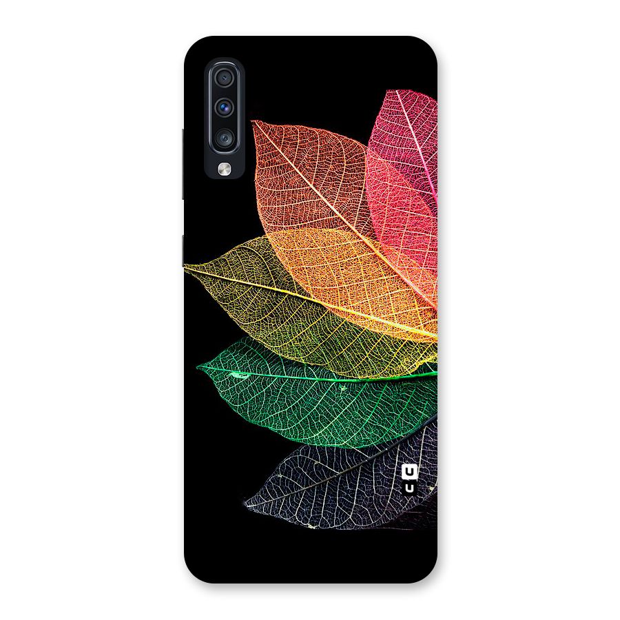 Net Leaf Color Design Back Case for Galaxy A70