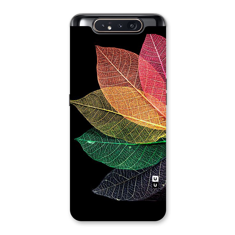 Net Leaf Color Design Back Case for Galaxy A80