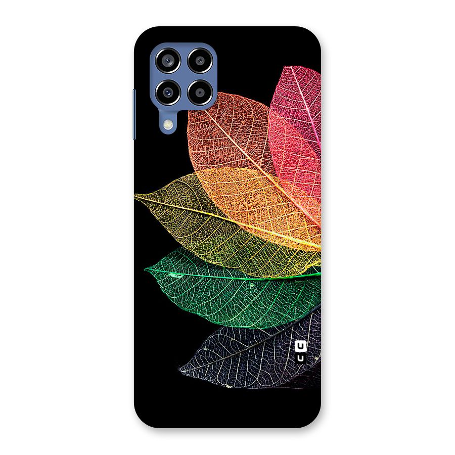 Net Leaf Color Design Back Case for Galaxy M53 5G