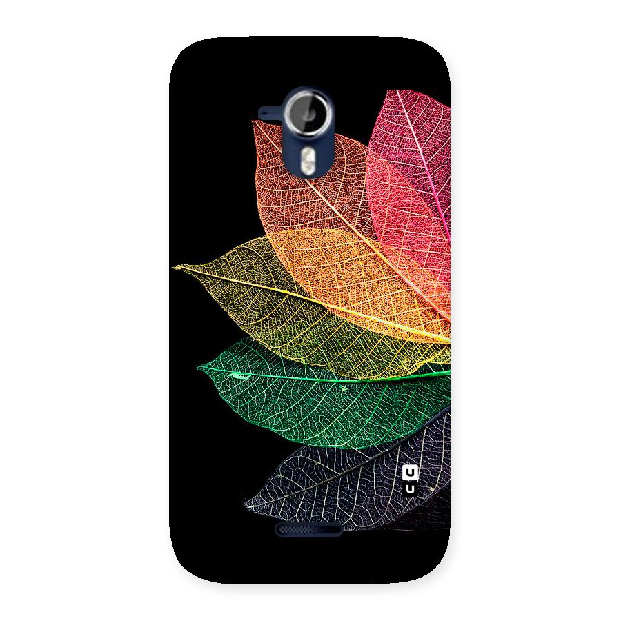 Net Leaf Color Design Back Case for Micromax Canvas Magnus A117