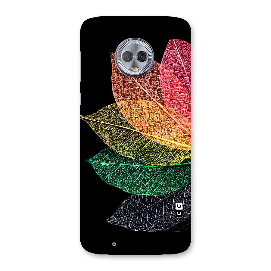 Net Leaf Color Design Back Case for Moto G6
