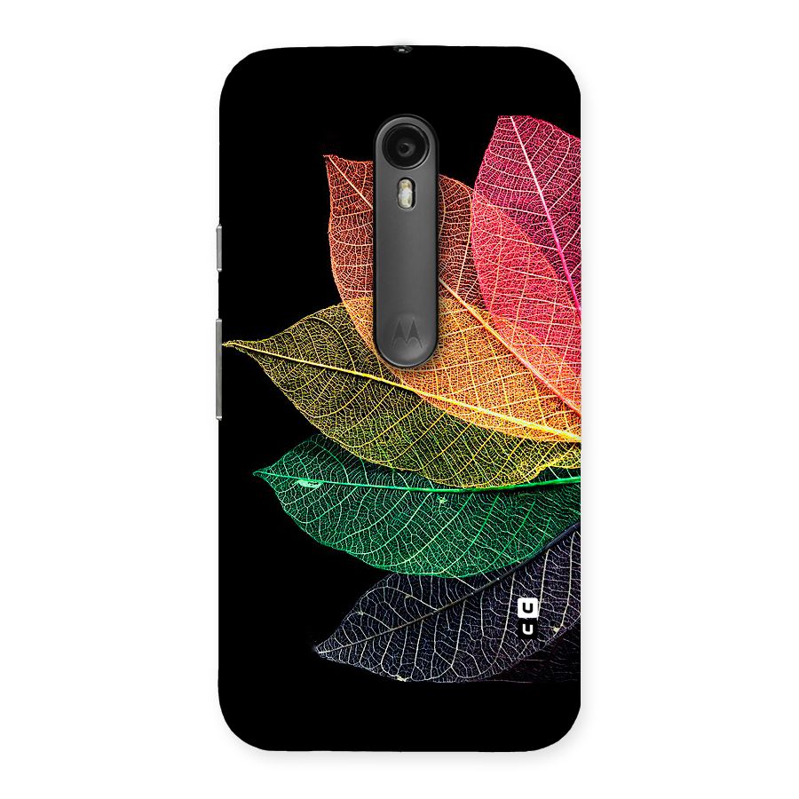 Net Leaf Color Design Back Case for Moto G Turbo