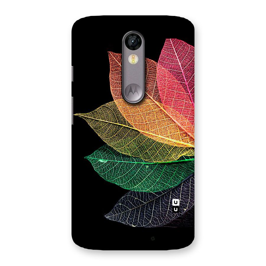 Net Leaf Color Design Back Case for Moto X Force