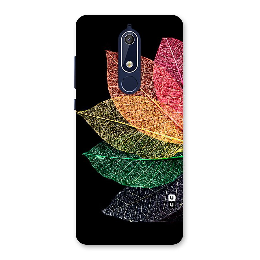 Net Leaf Color Design Back Case for Nokia 5.1