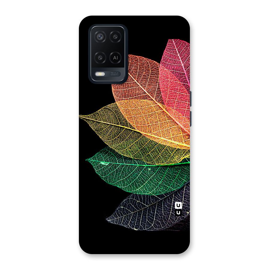 Net Leaf Color Design Back Case for Oppo A54