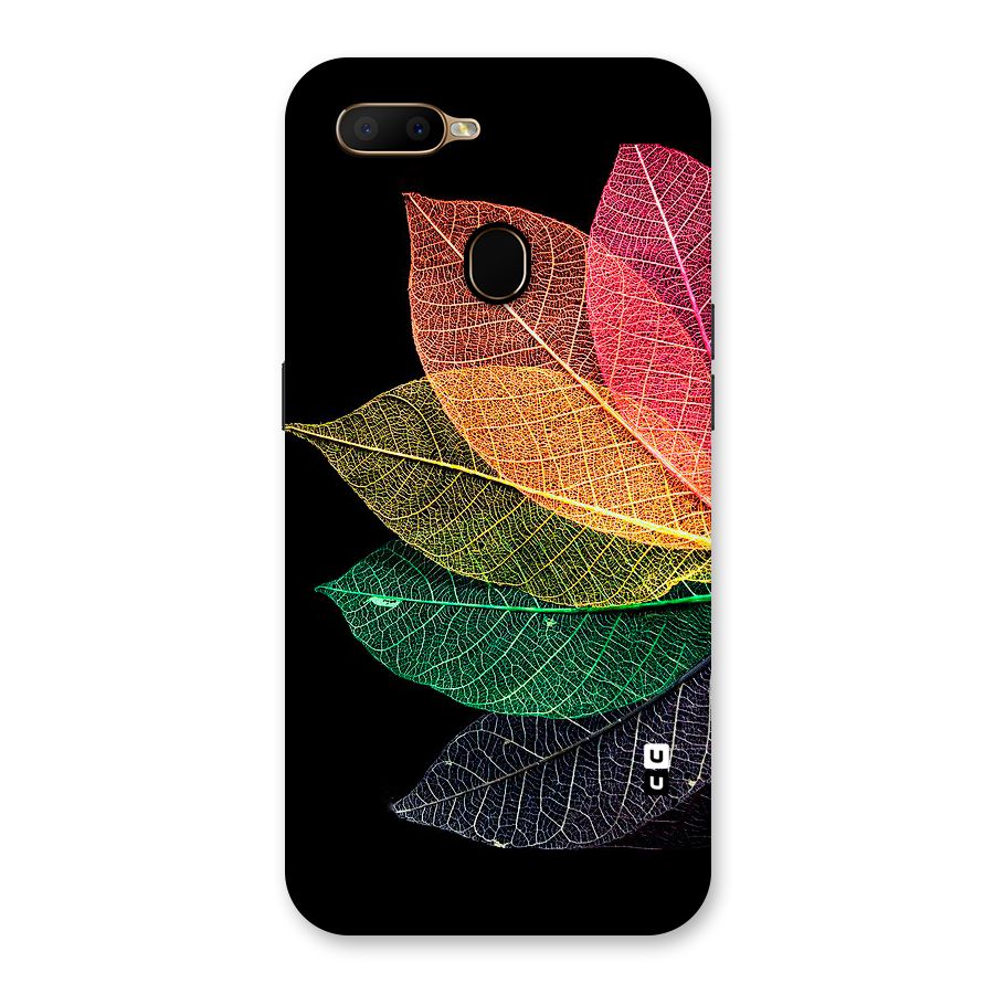 Net Leaf Color Design Back Case for Oppo A5s
