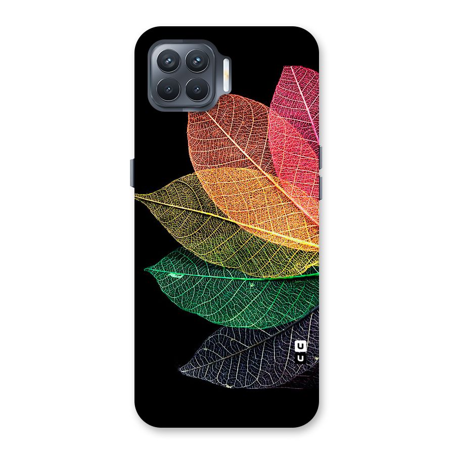Net Leaf Color Design Back Case for Oppo F17 Pro