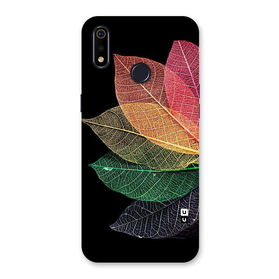 Net Leaf Color Design Back Case for Realme 3i