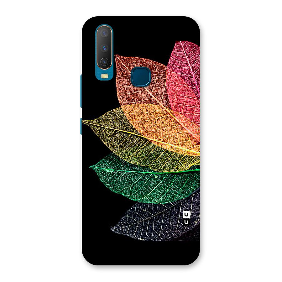 Net Leaf Color Design Back Case for Vivo Y12