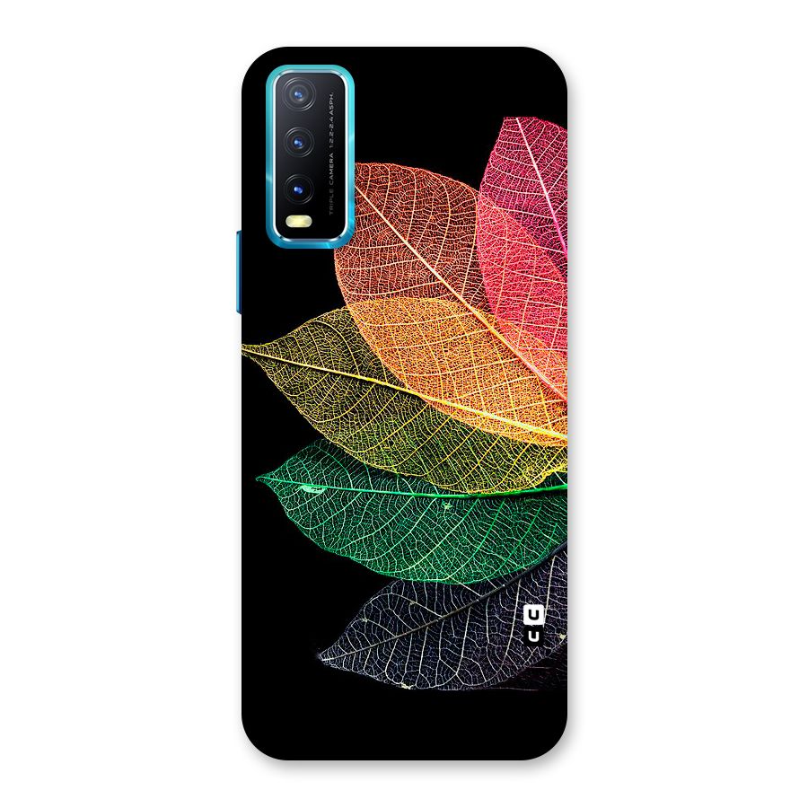 Net Leaf Color Design Back Case for Vivo Y20G