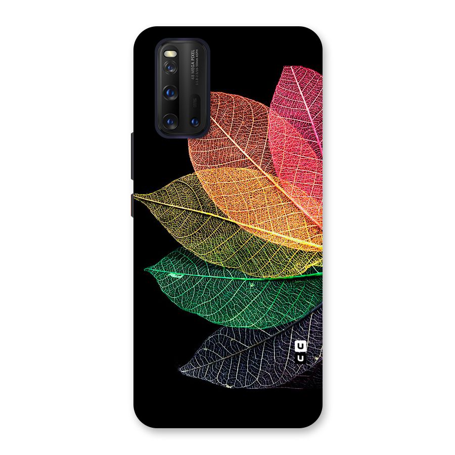Net Leaf Color Design Back Case for Vivo iQOO 3