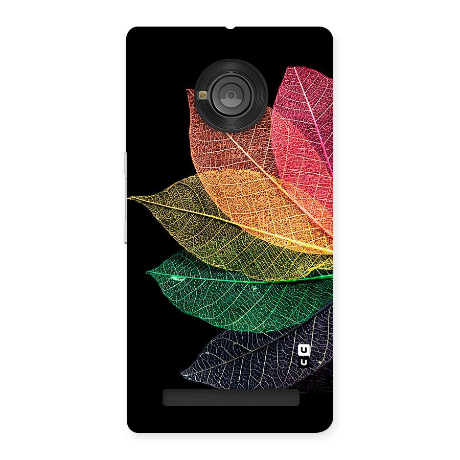 Net Leaf Color Design Back Case for Yu Yunique