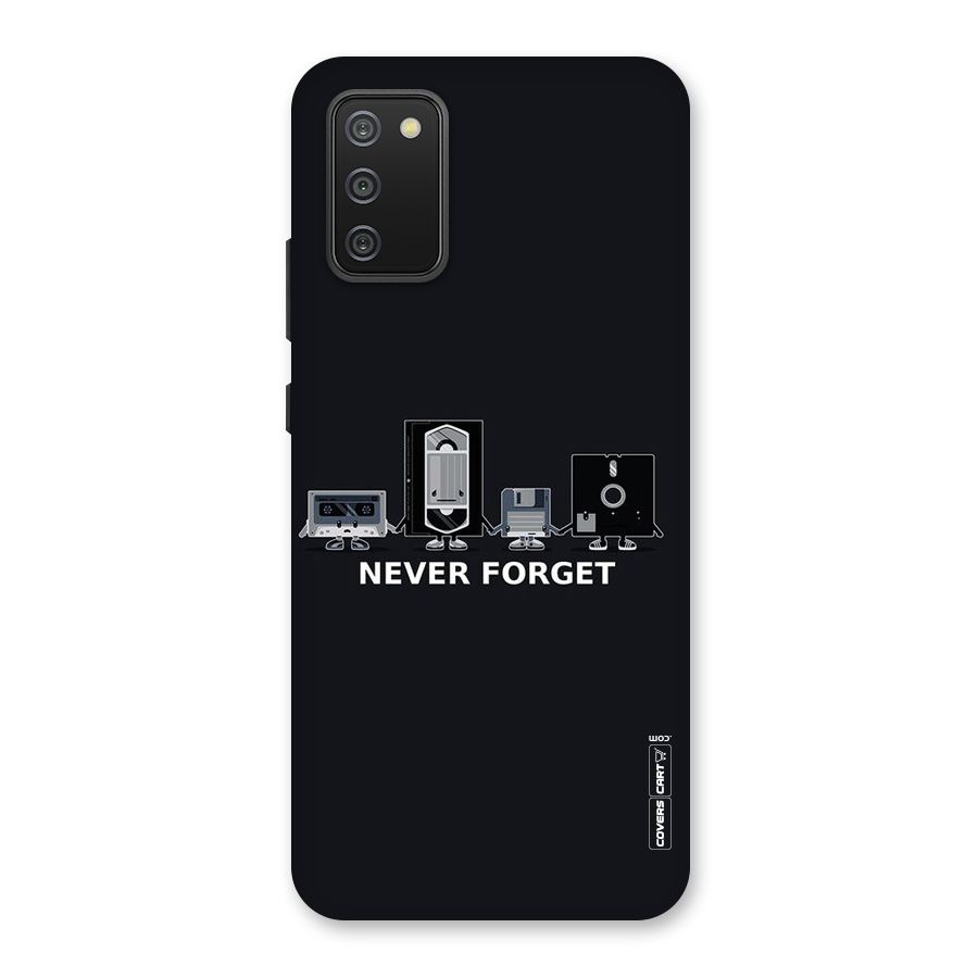 Never Forget Back Case for Galaxy M02s