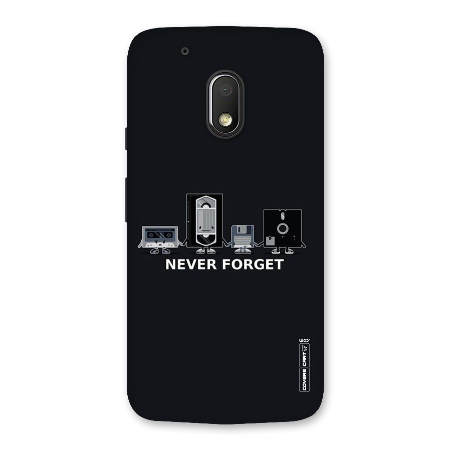 Never Forget Back Case for Moto G4 Play