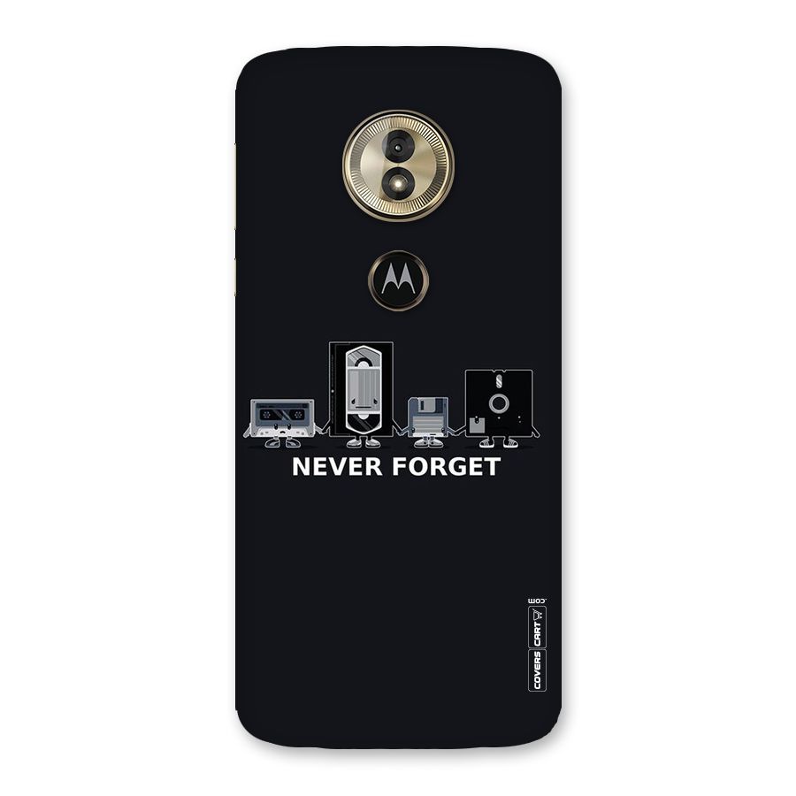 Never Forget Back Case for Moto G6 Play