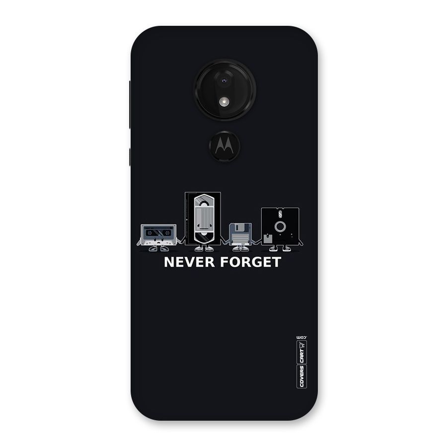 Never Forget Back Case for Moto G7 Power