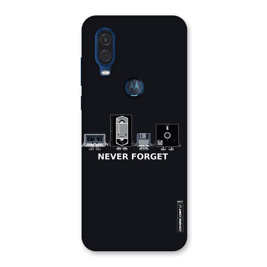 Never Forget Back Case for Motorola One Vision