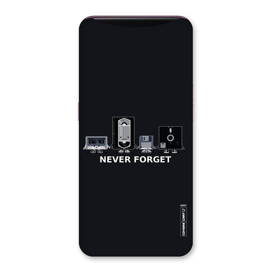 Never Forget Back Case for Oppo Find X