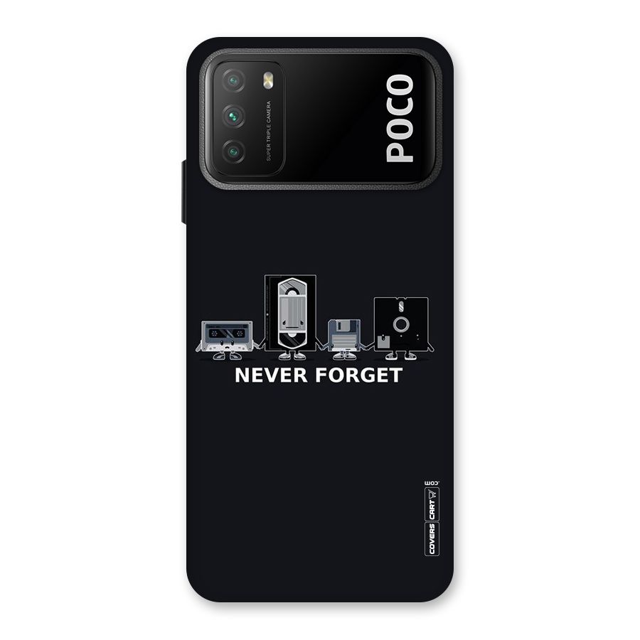Never Forget Back Case for Poco M3
