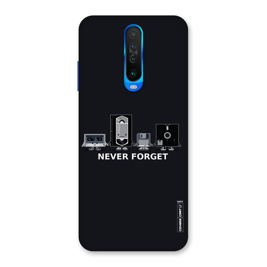 Never Forget Back Case for Poco X2
