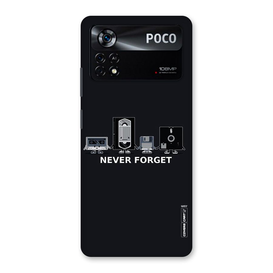 Never Forget Back Case for Poco X4 Pro 5G